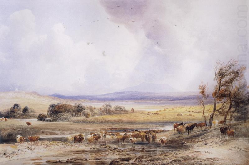 Peter Dewint View on the Lowther,with Cattle in the Water china oil painting image